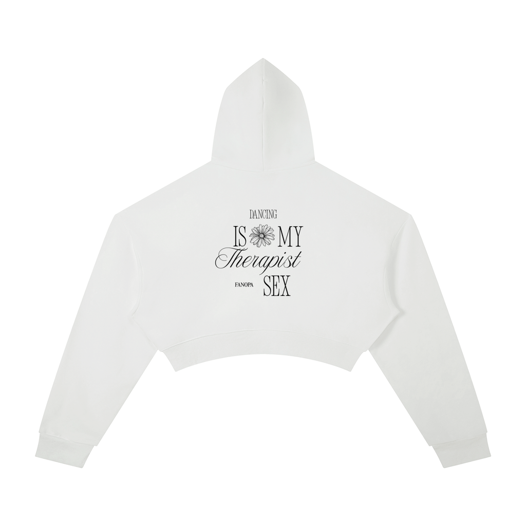 THERAPIST - Essential Cropped Hoodie