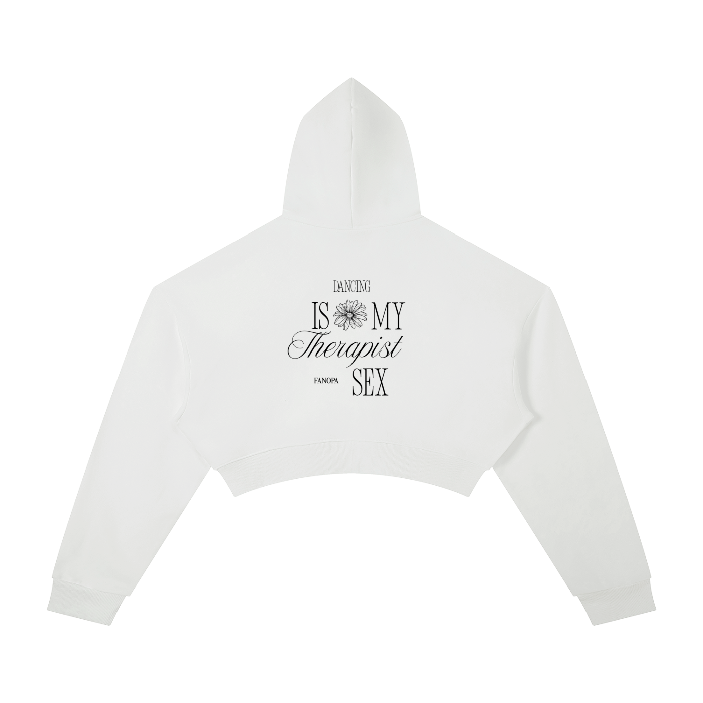 THERAPIST - Essential Cropped Hoodie
