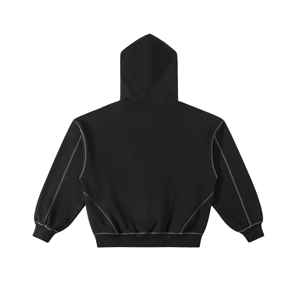 LONDON Boxy Fleece Zip Hoodie