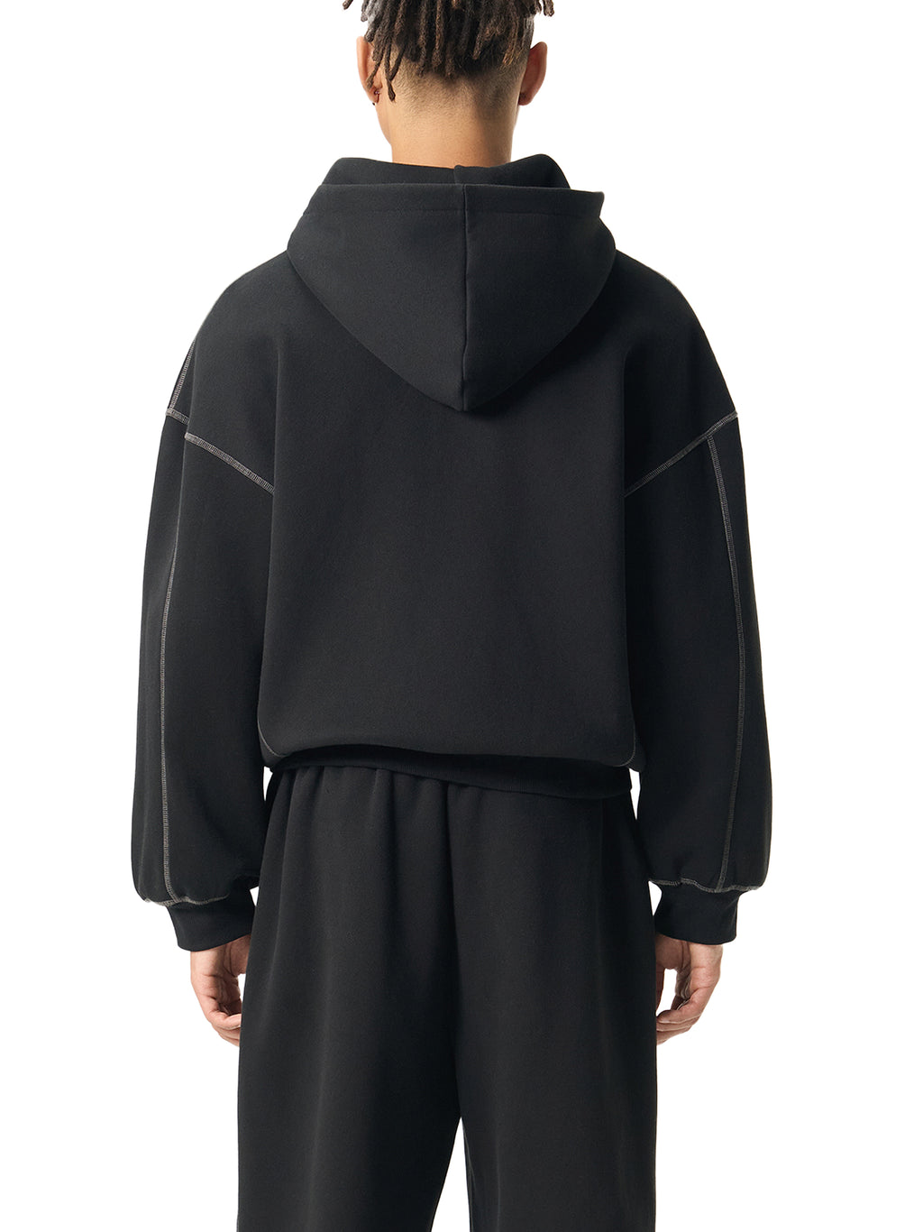 LONDON Boxy Fleece Zip Hoodie